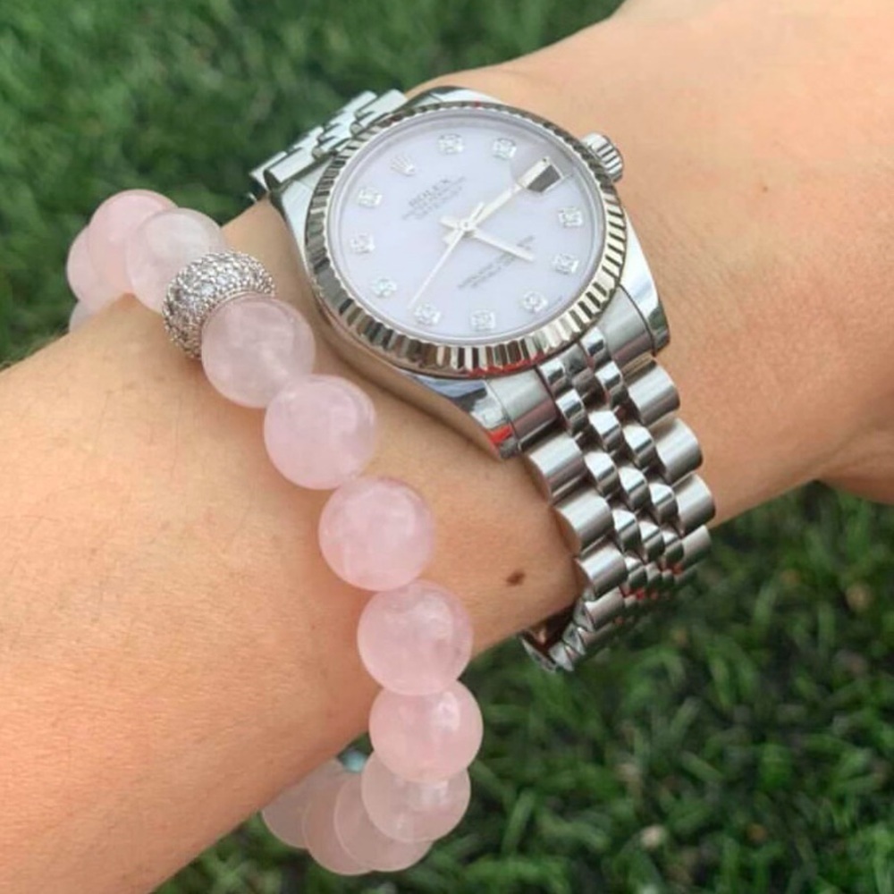 Rose Quartz Stretch Bracelet